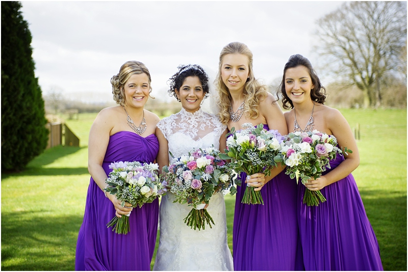 bride and bridesmaid