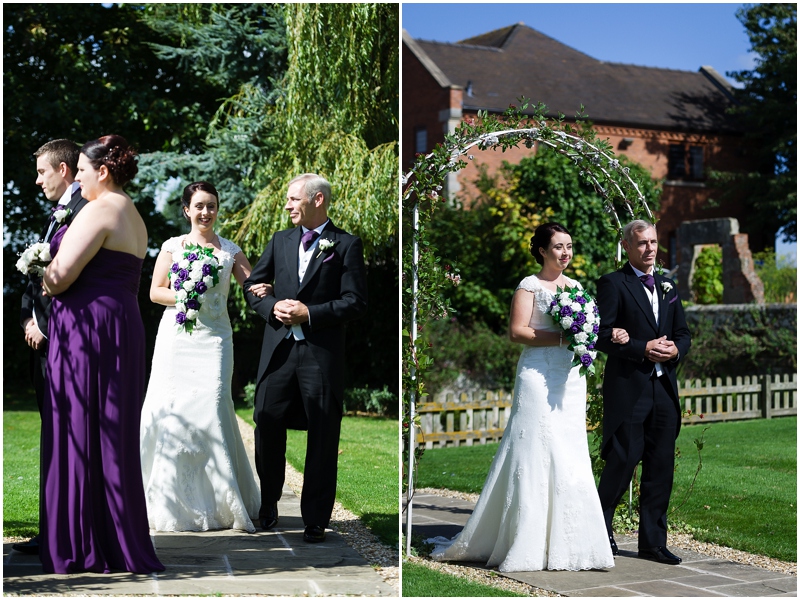 bride walking down the isle