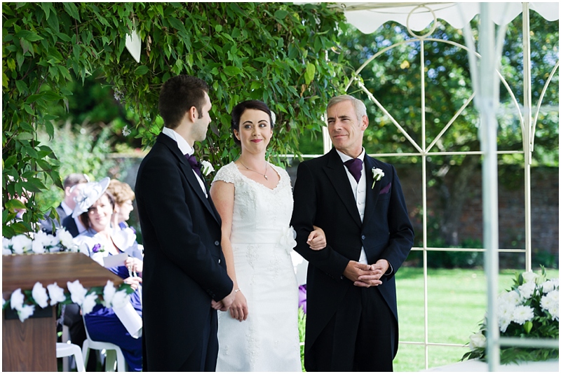 outdoor wedding at Albright hussey