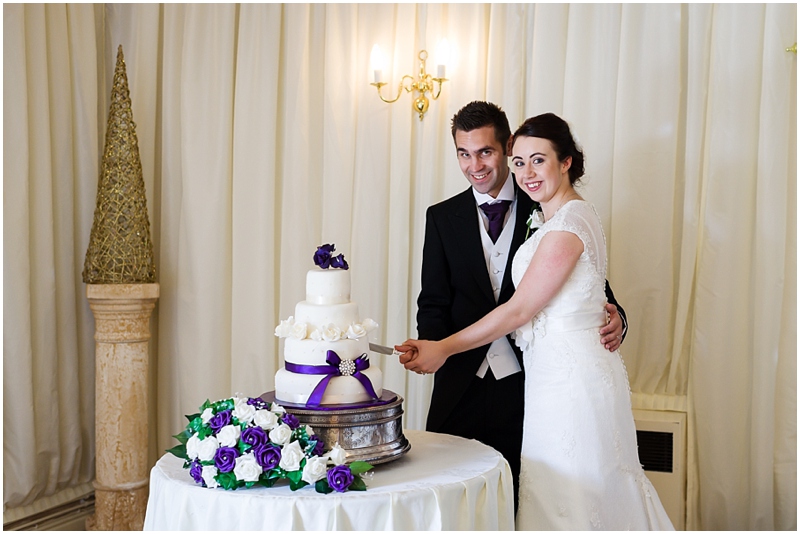 cutting cake