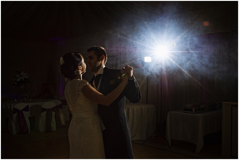 bride and groom dance