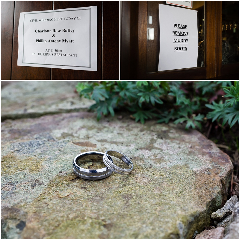 wedding photos at three horse shoes leek