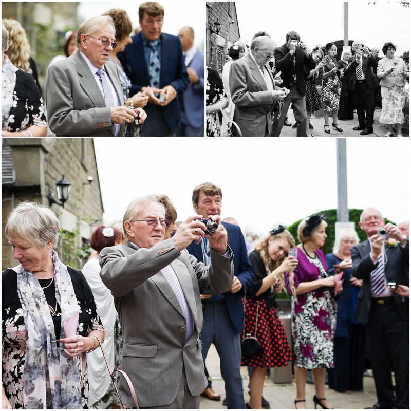 wedding photos at three horse shoes leek