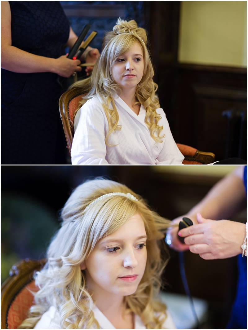 bridal preparations at rowton castle