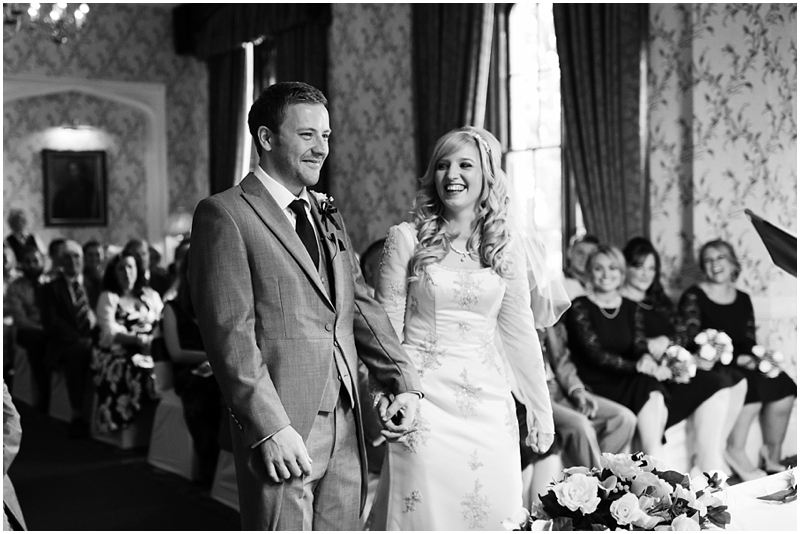 wedding ceremony at rowton castle