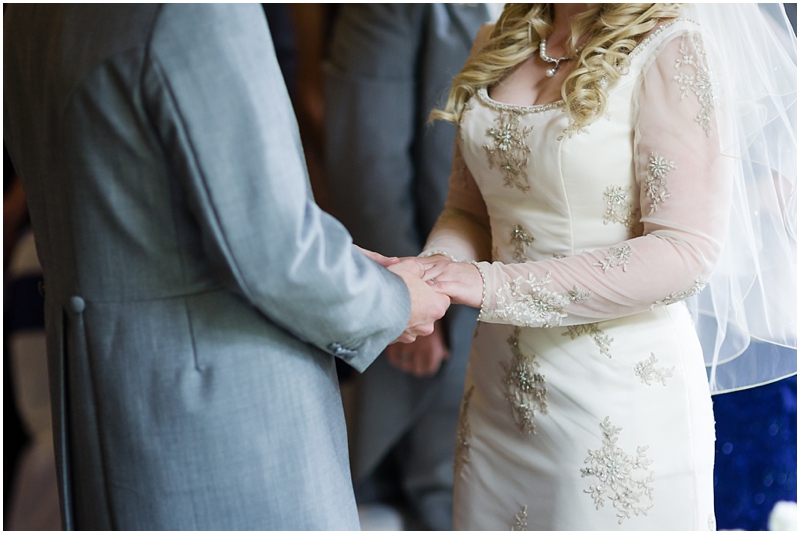 wedding ceremony at rowton castle