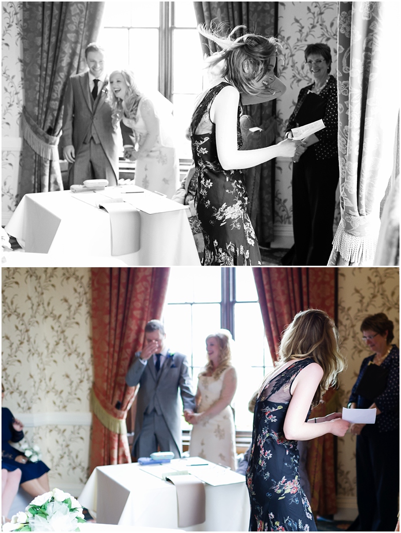 wedding ceremony at rowton castle