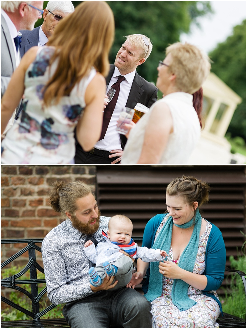 natural photos of wedding guests
