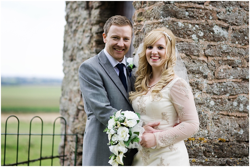 bride and groom at rowton castle