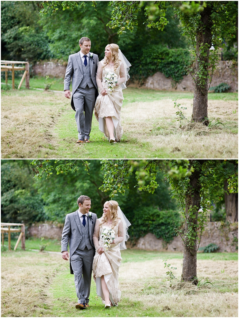 bride and groom at rowton castle