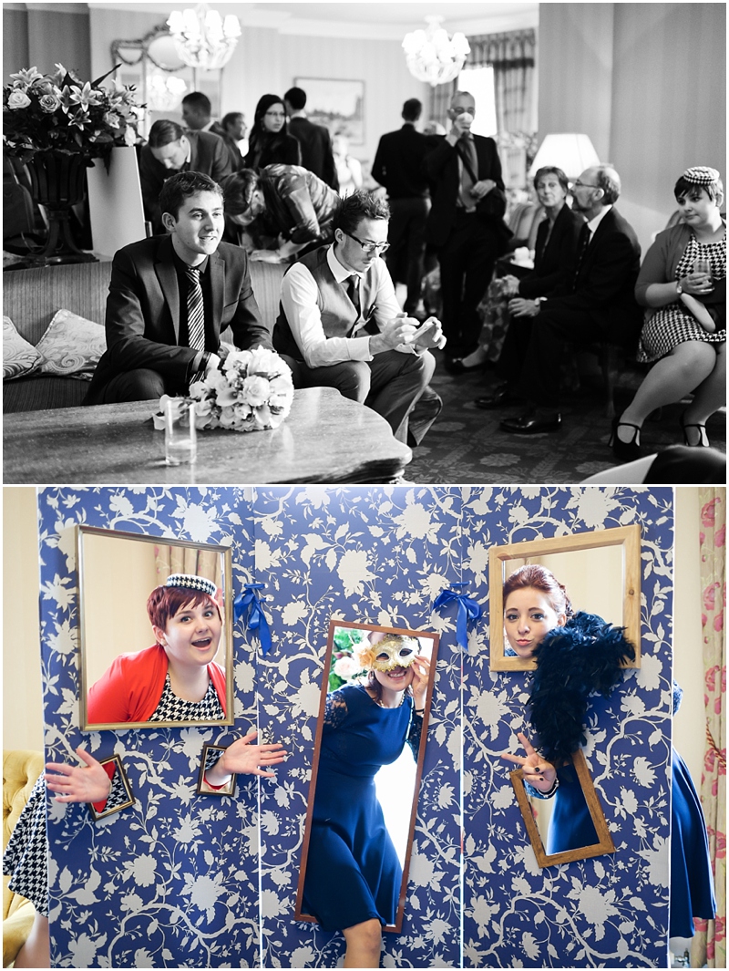 natural photos of wedding guests