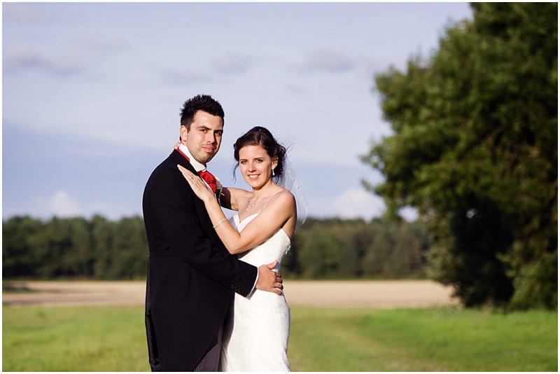 bride and groom at somerford hall
