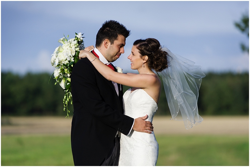 bride and groom at somerford hall