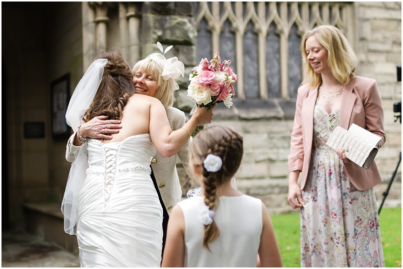bride and friends