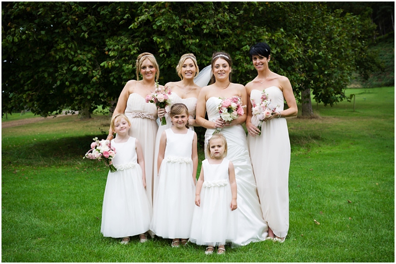 bride and bridesmaids
