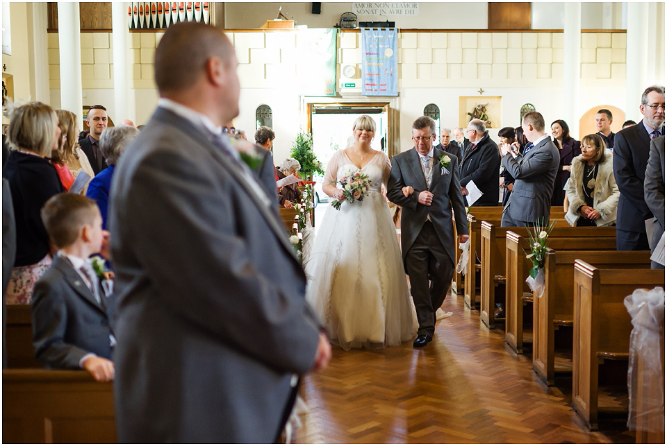 bride walking down isle
