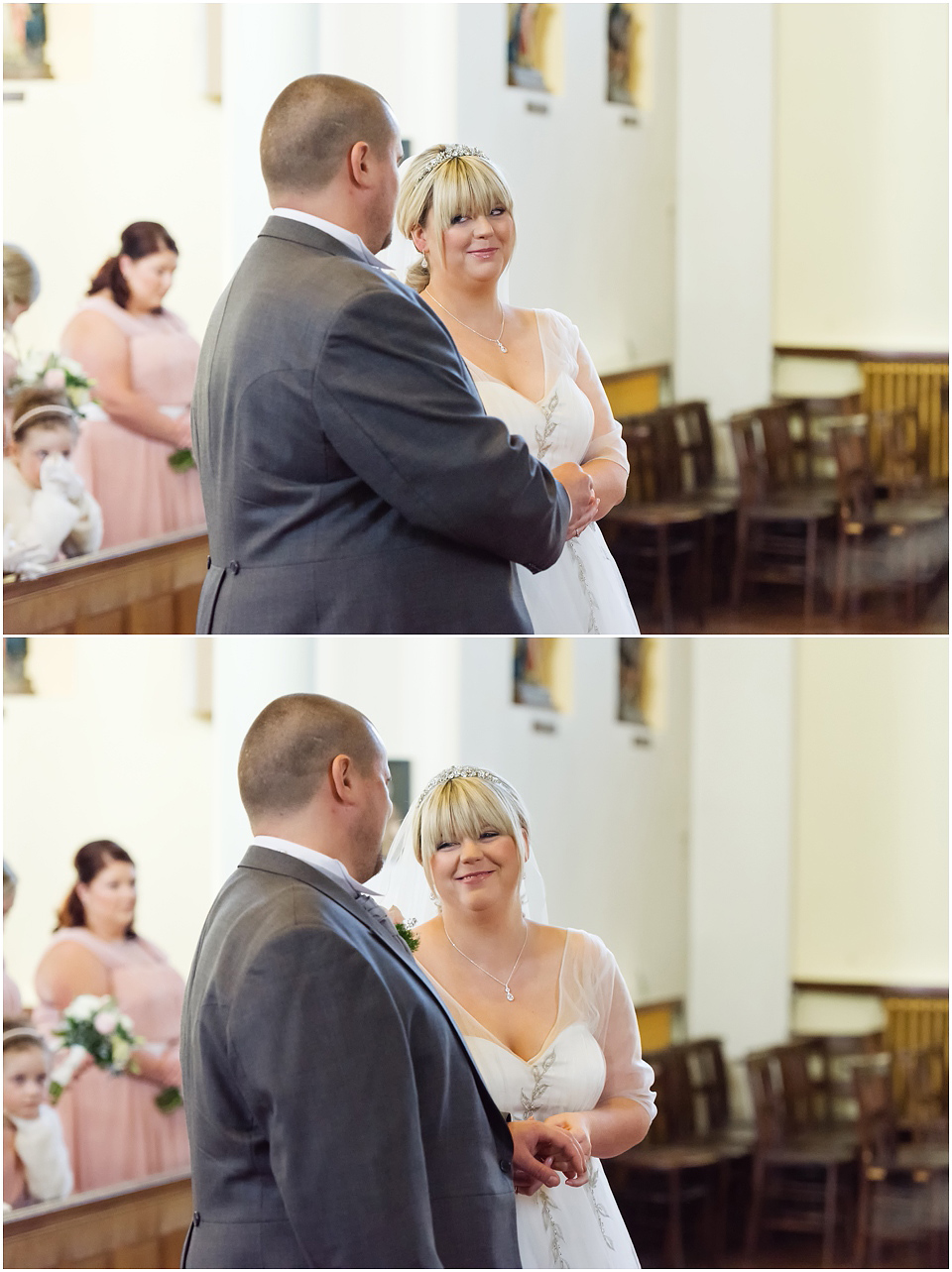 bride and groom at wedding ceremony