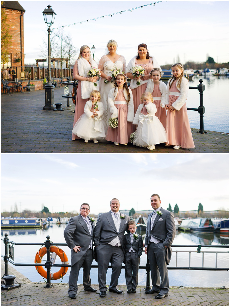 wedding photos at the waterfront barton marina