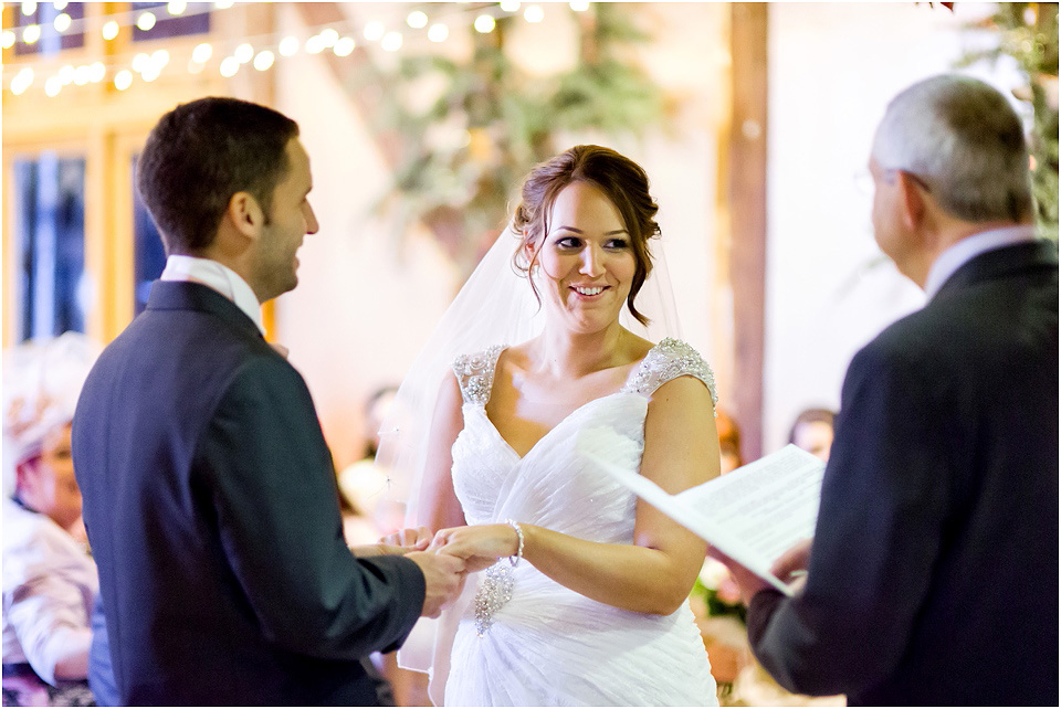 wedding ceremony at the hundred house
