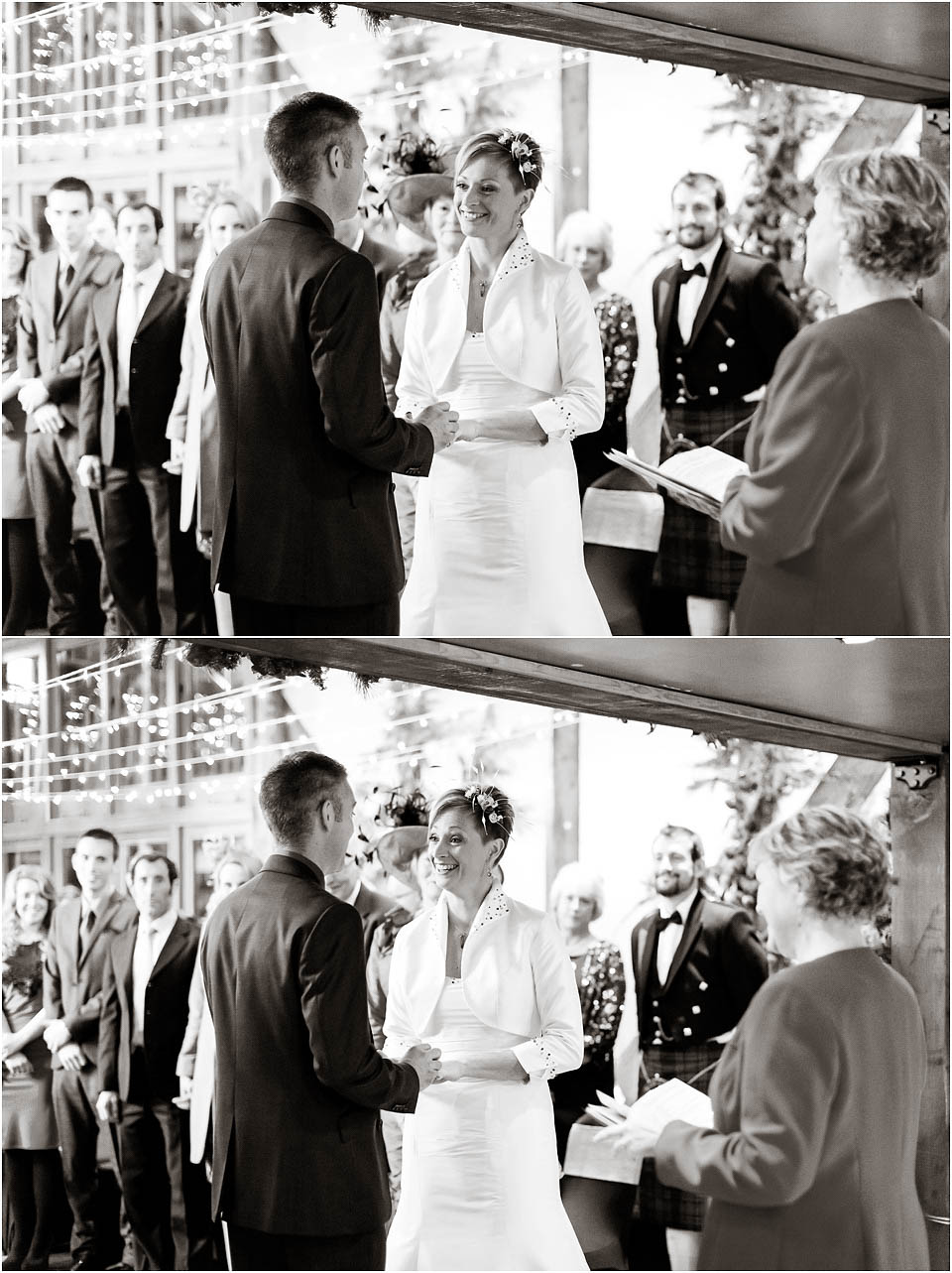 wedding ceremony at hundred house norton