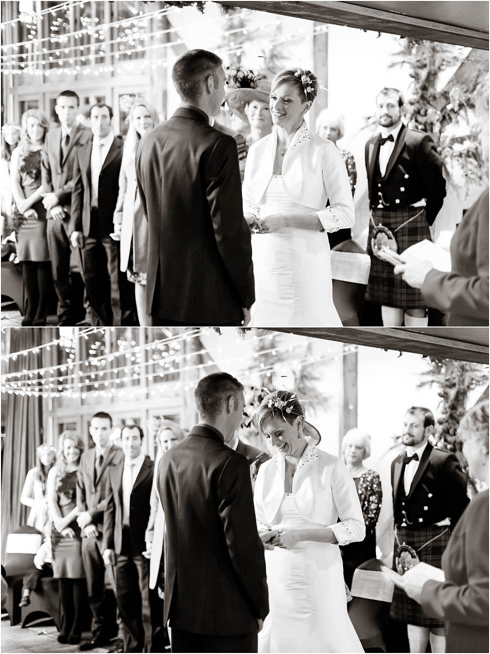 wedding ceremony at hundred house norton