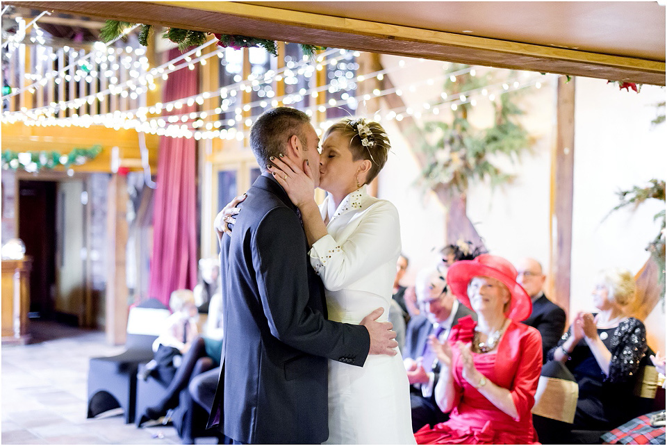wedding ceremony at hundred house norton