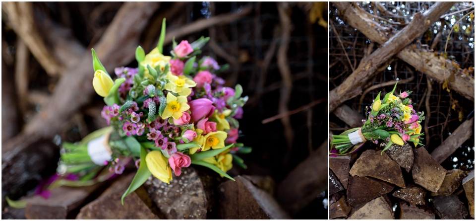 spring flowers wedding bouquet