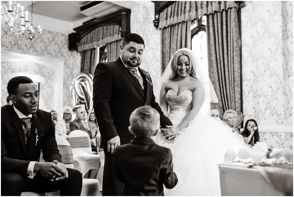 wedding ceremony at rowton castle