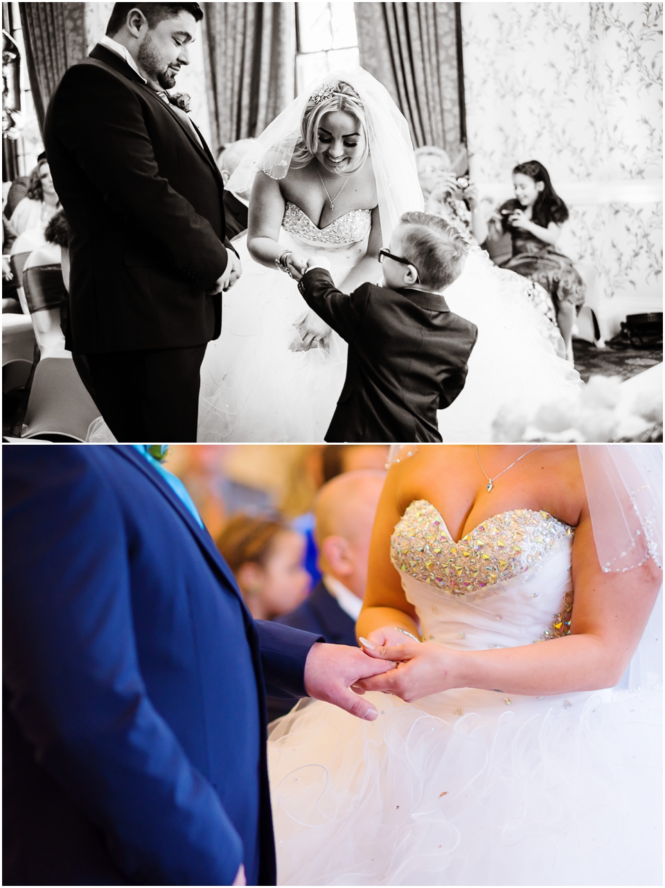wedding ceremony at rowton castle