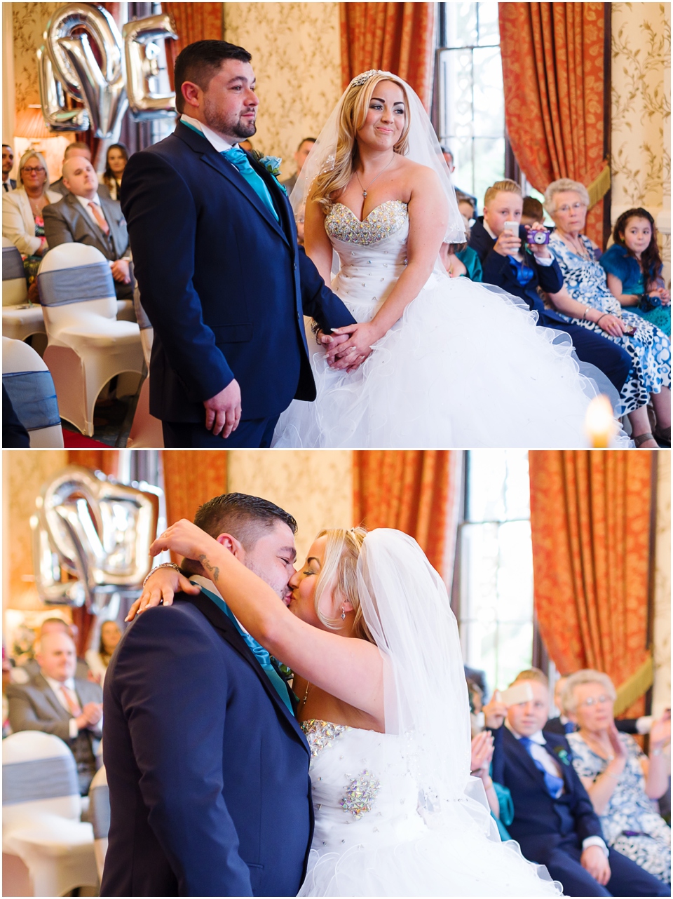 wedding ceremony at rowton castle