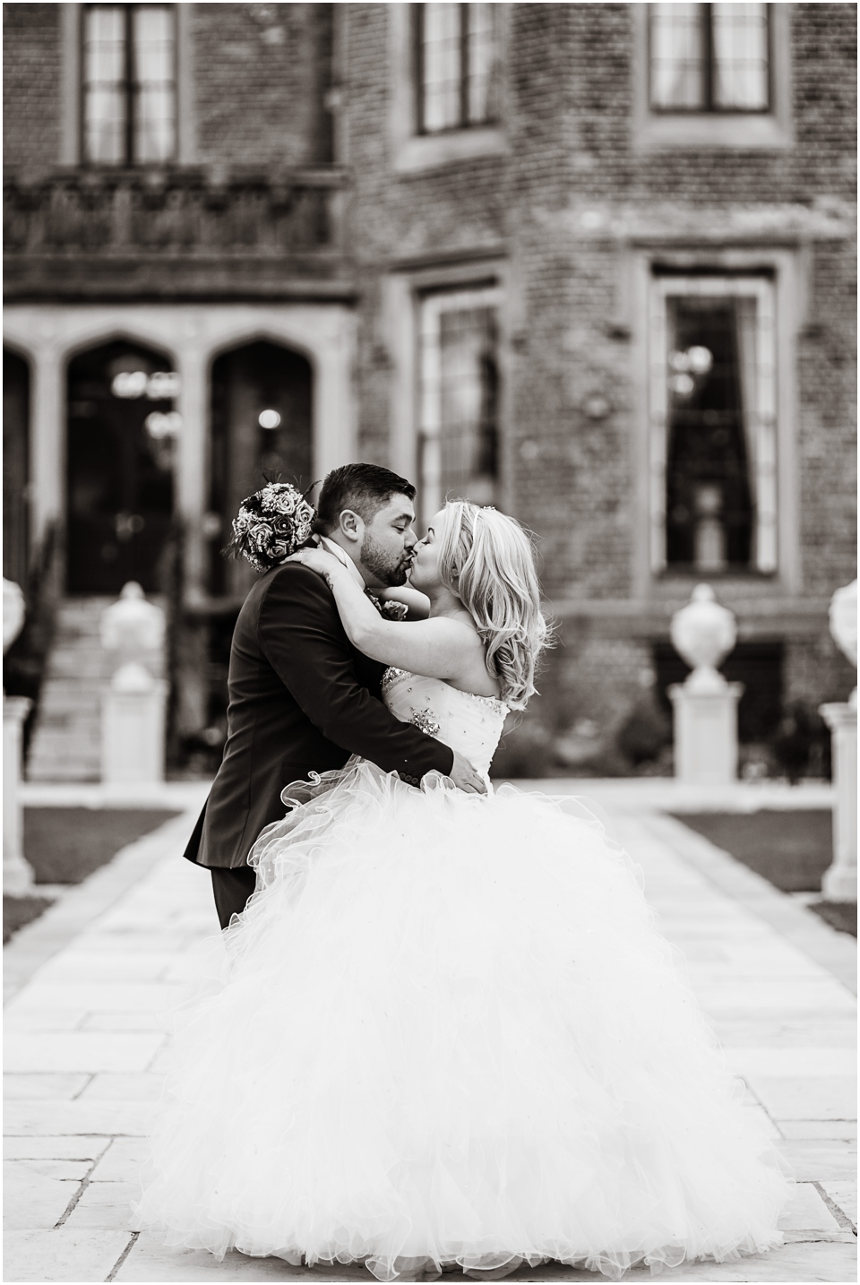 bride and groom photos at rowton castle