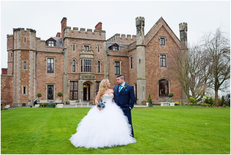bride and groom photos at rowton castle