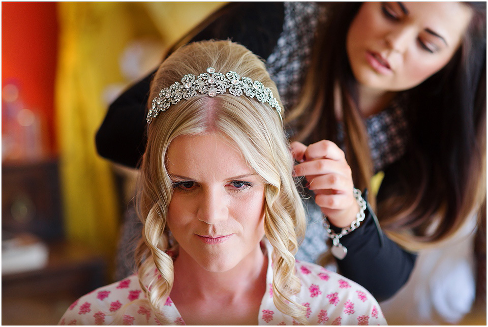 bridal preparations at thrumpton hall wedding venue
