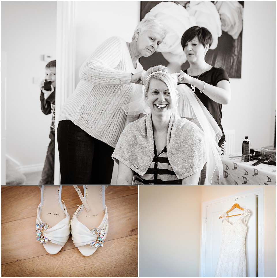 bridal preparation photos