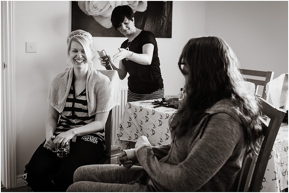 bridal preparation photos
