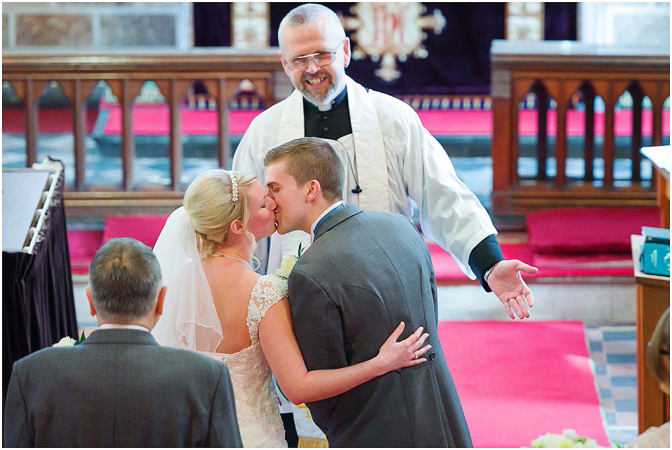wedidng ceremony at aston church