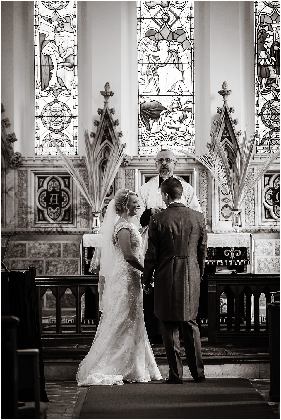 wedidng ceremony at aston church