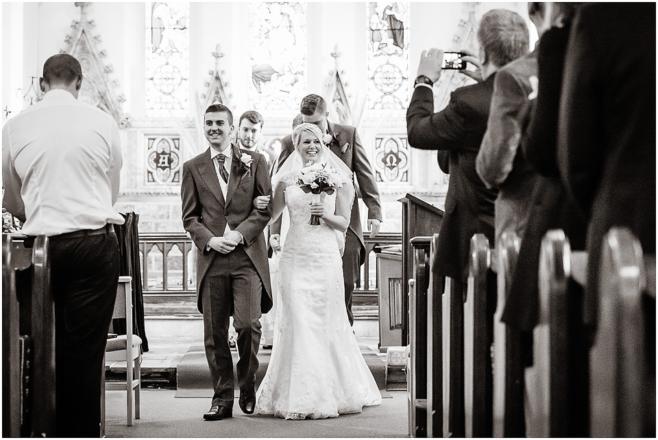 wedidng ceremony at aston church