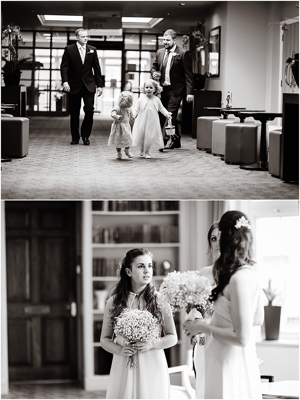 natural shot of bridesmaids