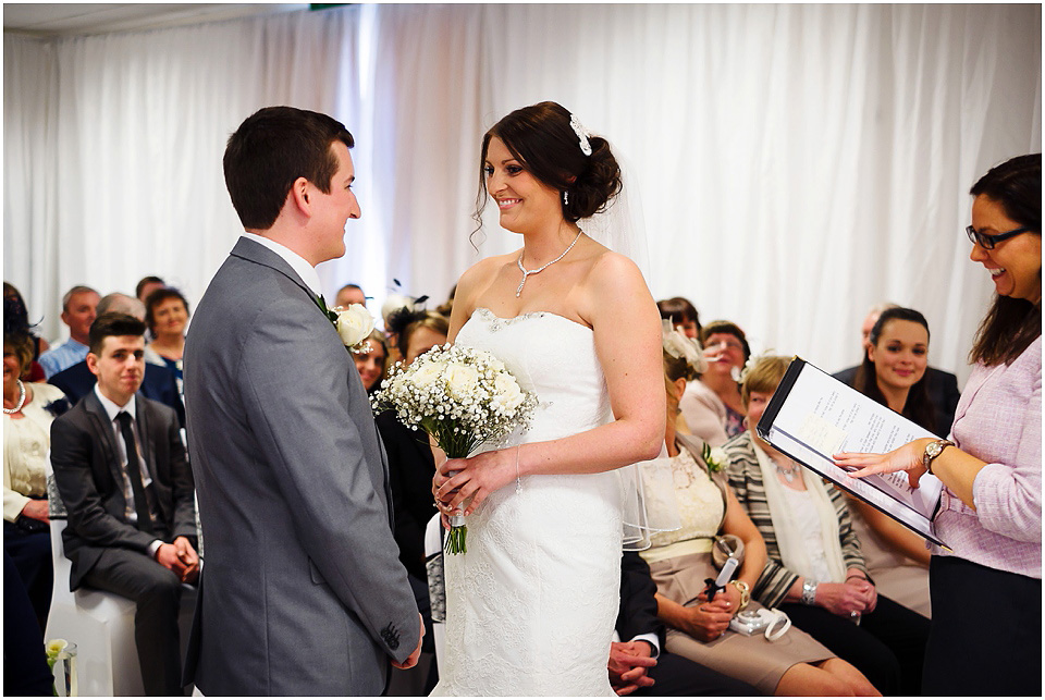 wedding ceremony at cranage hall