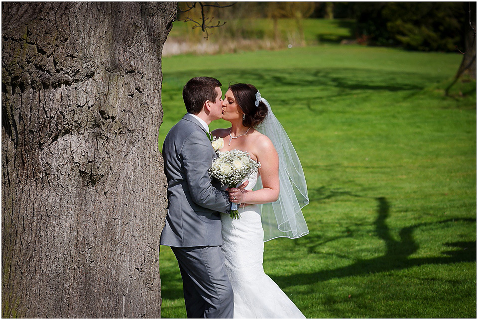 bride and groom at cranage hall