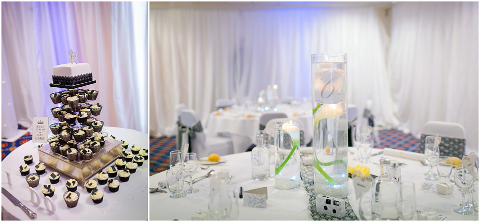 wedding reception room at cranage hall