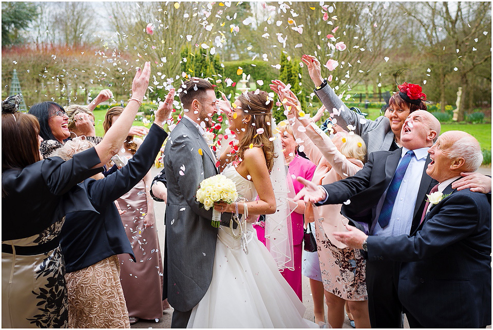 confetti at rodbaston wedidng