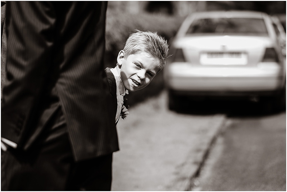 page boy awaiting bride