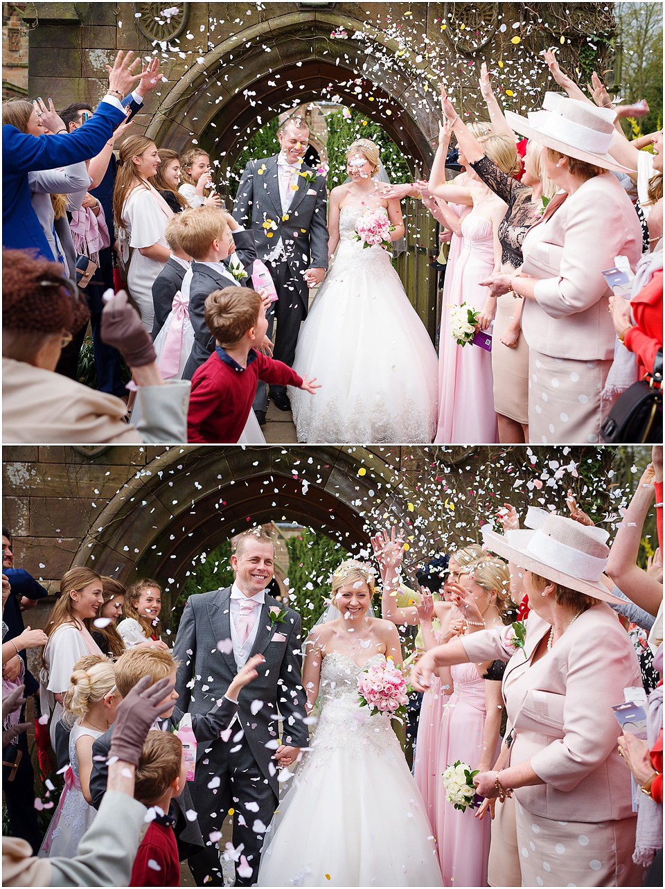 confetti shot at hoar cross church
