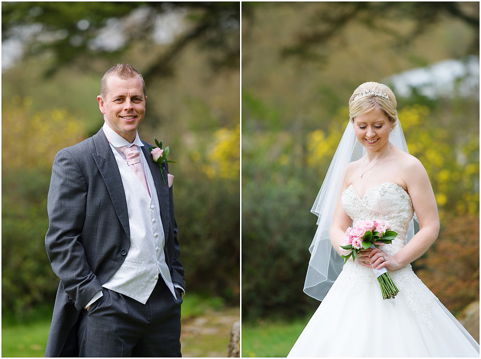 bride and groom portraits at the heath house tean wedding