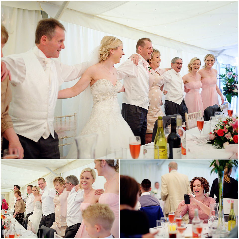 dancing to violinist at wedding