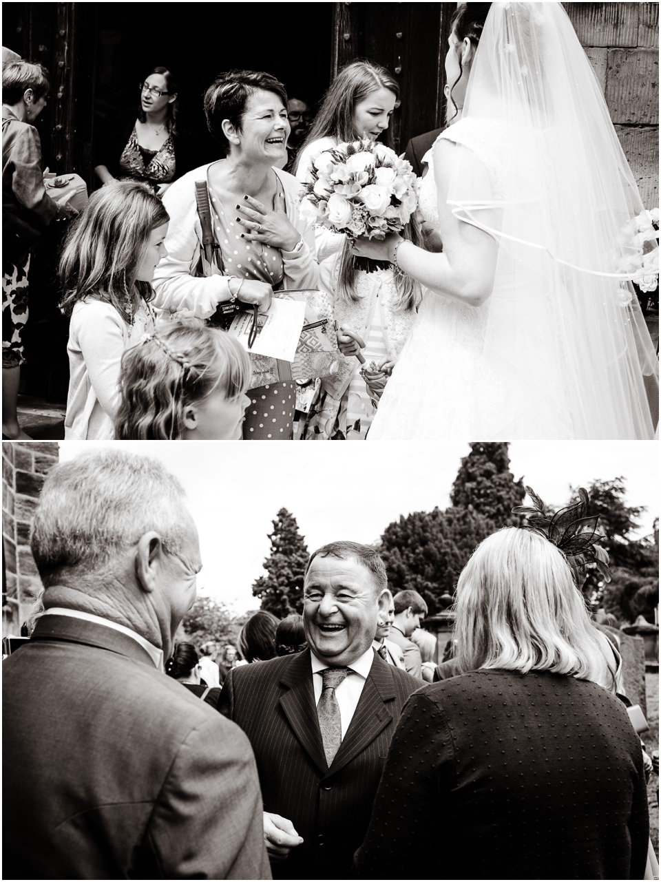 black and white wedding photos
