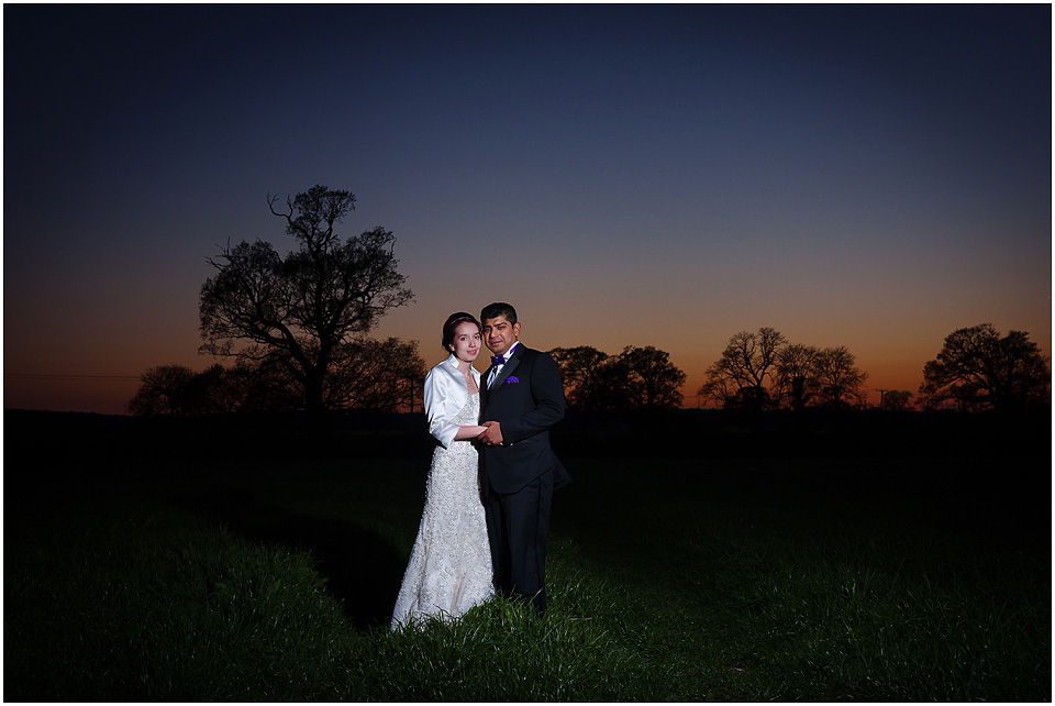 sunset wedding photograph