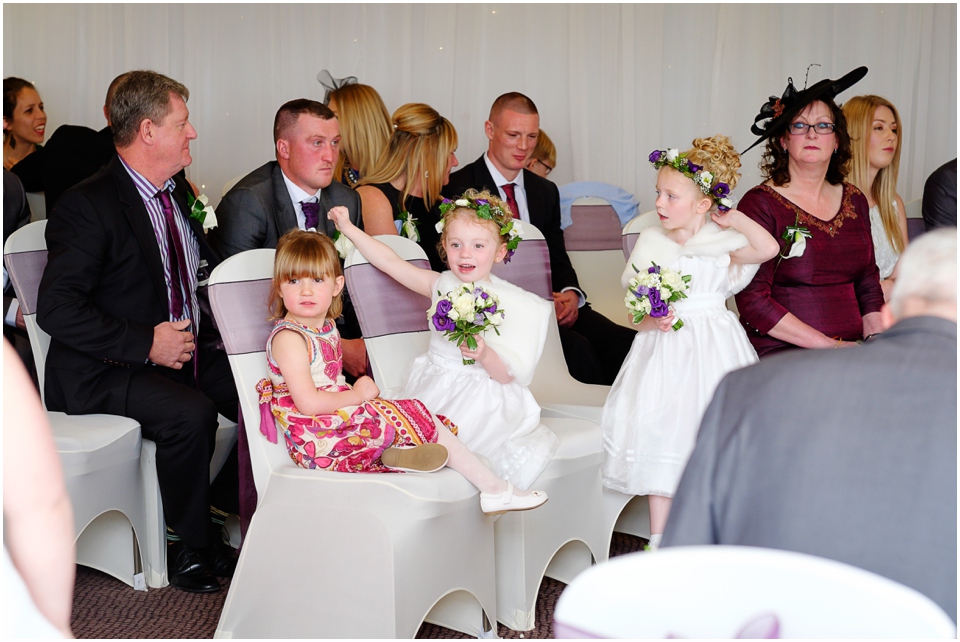 wedding ceremony at the moat house
